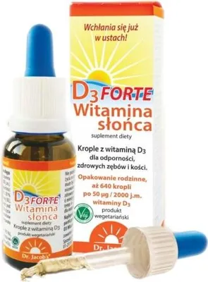 Productafbeelding van DR. JACOBS ZONVITAMINE D3 FORTE 2000 druppels, 20 ml