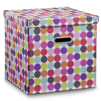 Produktbild von Zeller Aufbewahrungsbox, Pappe, weiß 33,5x33x32
