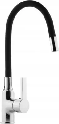 A studio shot of a kitchen faucet.