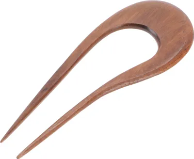 Produktbild von Ethno Holz Haarspange, Boho Haarnadel, Haarforke - Hell, Braun, Haarspangen, Haarschmuck