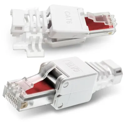 Produktbild von 1-20 Stück Netzwerkstecker CAT6 RJ45 Netzwerk Stecker Werkzeuglos CAT 7 6a 5 5eStückzahl:8 Stück