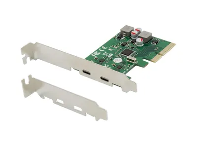 Obrázek produktu pro CONCEPTRONIC PCI Express Card x4 2-Port USB-C 3.2