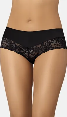 Produktbild von Teyli Baumwollslip mit floraler Spitze Amur Female 141 schwarz XXL