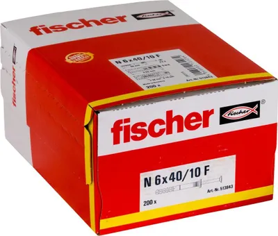Produktbild von Fischer Einschlagdübel N 6 x 40/10 F  (200 Stück)