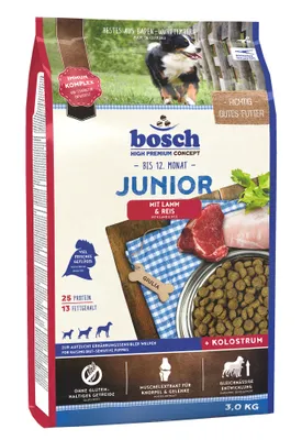 Zdjęcie produktu dla bosch Tiernahrung 5201003, Uniwersalne, Każda rasa, Średnie (11 - 25 kg), Mini (5 - 10 kg), Jagnięcina, 3 kg