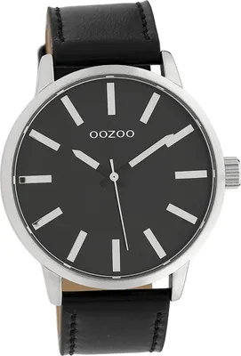 Produktbild von Oozoo Leder Damen Uhr Analog Quarzuhr Armband schwarz Timepieces D2UOC10034