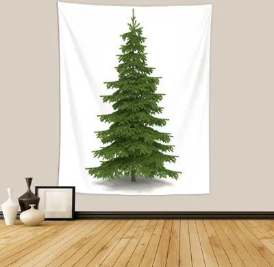 Obrázek produktu pro Vánoční strom gobelín, polyesterové gobelíny gobelín dárky pro vánoční dekorace, narozeniny a dekorace pokojů atd (150x130cm, barva 6)