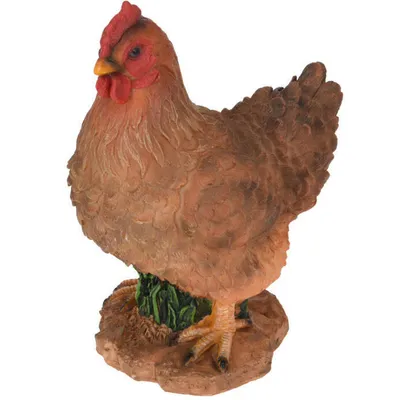Produktbild von Progarden | Gartenfiguren - Henne - 27 cm - Wetterfest - Realistische Details - Rustikaler Charme