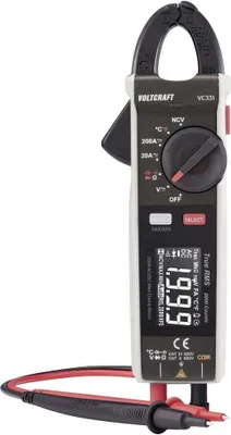 Produktbild von VOLTCRAFT VC-331 Stromzange CAT II 600 V, CAT III 300 V Anzeige (Counts): 2000