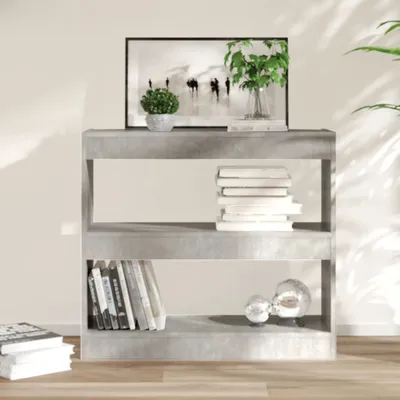 Immagine prodotto di Maison Exclusive - Libreria/divisorio grigio cemento 80x30x72 cm