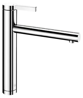 Küchenarmatur Rohrauslauf 360° schwenkbar Chrom Einhebel