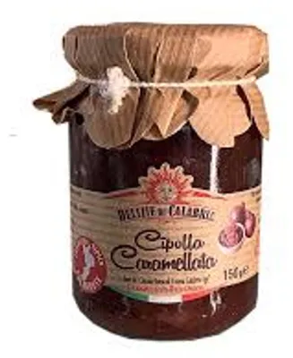 Produktbild von Konfitüre aus karamellisierten roten Zwiebeln 590g - Delizie Calabria