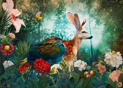 Produktbild von Heye Puzzle Jackalope, 1000 Teile, 1000 Stück(e), Kunst
