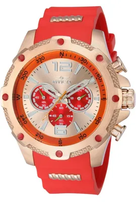 Obrázok produktu pre Invicta I-Force 43004 Pánske Hodinky - Quartz Hnací Mechanizmus - Nerezová Oceľ s Červeným Ciferníkom - 50 mm