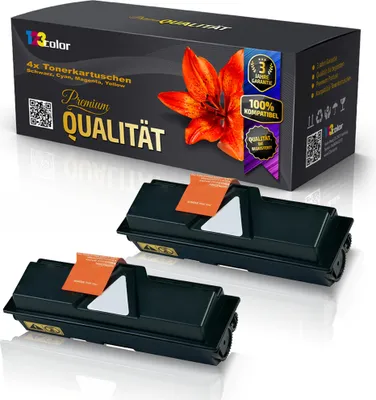 Produktbild von 2x Kompatible Tonerkartuschen für Kyocera ECOSYS P2035 d ECOSYS P2035 dn TK160 TK-160 TK 160 1T02LY0NL Schwarz Black - Office Print Serie