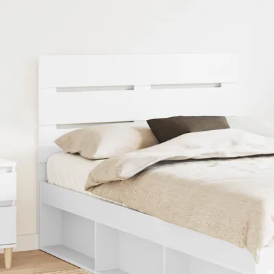 Image de Tête de lit vidaXL en bois blanc
