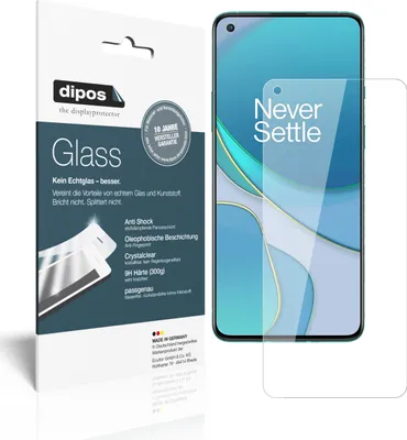 Obrázok produktu pre 2x ochranná fólia pre OnePlus 8T - proti nárazom 9H fólia dipos Glass plastové sklo