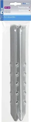 Obrázek produktu pro Tentpeg 30 cm kovový žebrovaný 2 kusy v sáčku