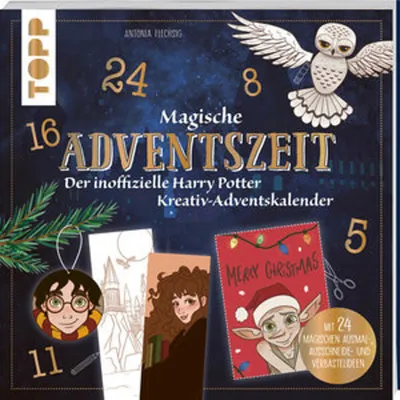 Produktbild von Magische Adventszeit. Der inoffizielle Harry Potter Kreativ-Adventskalender. Adventskalenderbuch