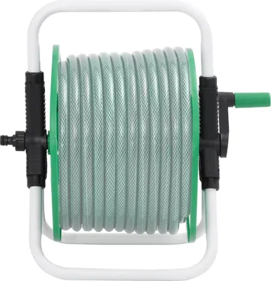 Immagine prodotto di vidaXL Avvolgitubo autoportante per 45 m di tubo da 1/2" in acciaio