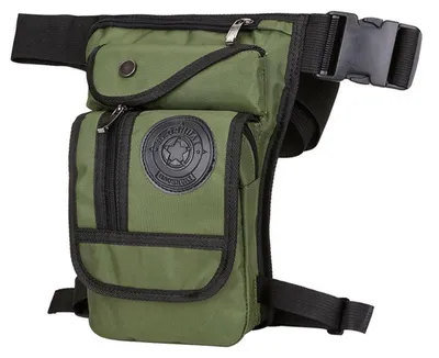 Produktbild von Beintasche für Herren & Damen, Taktische Umhängetasche, Nylon, Armee Grün