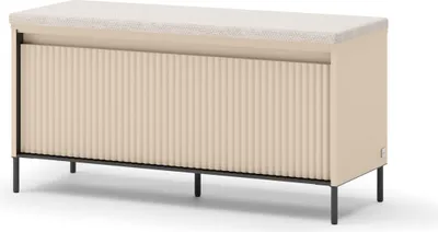 Produktbild von Furniture24 Sitzbank Trend Tg-05 Flurbank 101 X 52 X 38 Cm Mit Staraum Led Sandbeige