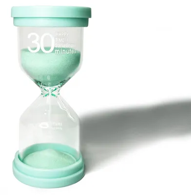 Produktbild von Sanduhr - 30 Minuten Zeitmesser - Für Kinder, Küche, Büro und Klassenzimmer - Bunt