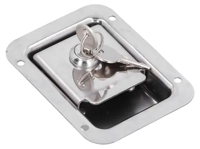 Image de Verrou pour caravane, cadenas en acier pour remorques, serrure de coffre pour camping