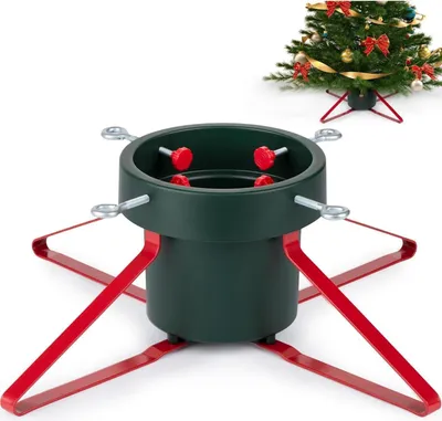 Image de PUDO Support pour sapin de Noël avec réservoir d'eau pour arbres jusqu'à 2,5m Vert