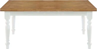 Immagine prodotto di Milani Home - Tavolo Da Pranzo Moderno Di Design Allungabile Cm 85x140/180/220 Rovere Struttura Bianca Piano Naturale Per Sala Da Pranzo - Marrone