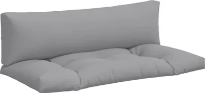 Immagine prodotto di vidaXL Cuscino Pallet 2 pezzi in tessuto grigio
