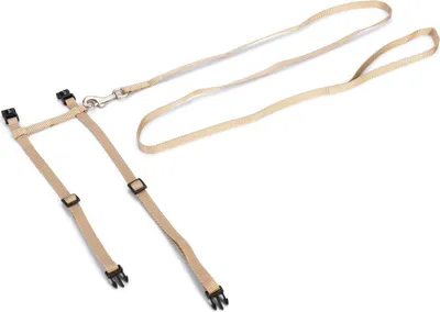 Produktbild von Beeztees Uni - Katzengeschirr - Nylon - Beige - 27-45 cmx10 mm