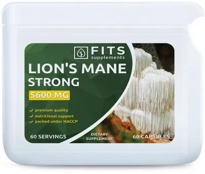Image de Lion's Mane Strong 5600 mg, 60 comprimés