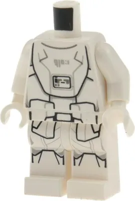 Produktbild von 1xLego Torso Beine Minifigur Star Wars Snowtrooper sw0875 970c00pb0463 973pb2156