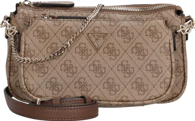 Produktbild von Guess Noelle II DBL - Umhängetasche 24 cm (latte logo/brown)
