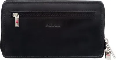 Image de Étui pour téléphone en cuir Albatross avec boucle de ceinture, noir