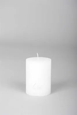 Image de Bougies cylindriques blanches - Set de 3