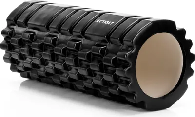 Produktbild von Fitnessrolle zur Körpermassage, ACTIGET Rolle mit Noppen, mittelhart, schwarz