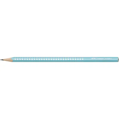 Zdjęcie produktu dla Faber-Castell Sparkle, B, Turkusowy, Trójkątny, Hobby, Biuro, Szkoła, 1 szt.