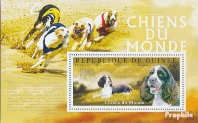 Produktbild von Briefmarken Guinea 2009 Mi Block 1792 (kompl. Ausgabe) postfrisch Hunde der Welt