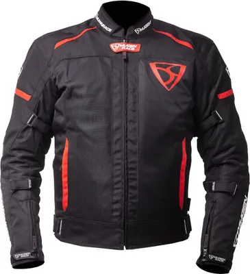 Produktbild von MUGENRACE Fuggire-A Motorrad Textiljacke, schwarz/rot, 3XL