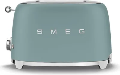 Produktbild von SMEG TSF01EGMEU Toaster 2 Scheiben Smaragdgrün matt Ästhetik im Stil der 50er Jahre