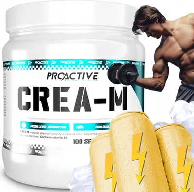 Produktbild von ProActive Creatin Monohydrat 500 g Pulver mit Vitamin B6 Geschmack: Energy 100 Portionen Kraftraining