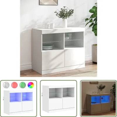 Zdjęcie produktu dla Kredens Living Store z oświetleniem LED biały 81x37x67 cm