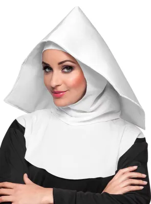 Immagine prodotto di Accessorio per costume da suora conventuale per adulti bianco - taglia unica
