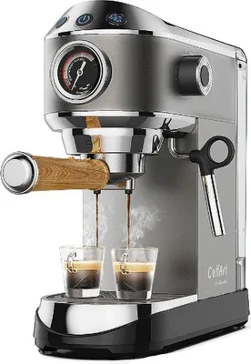 Obrázek produktu pro Espresso stroj 20 barů, 220 V, 1350 W, šedý, poloautomatický