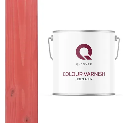 Produktbild von Holzlasur Koralle 5 L Satin Holzschutz Holzschutzlasur Lasur Wasserbasierte Innen Außen Lasur Abperleffekt Lasur Für Holz