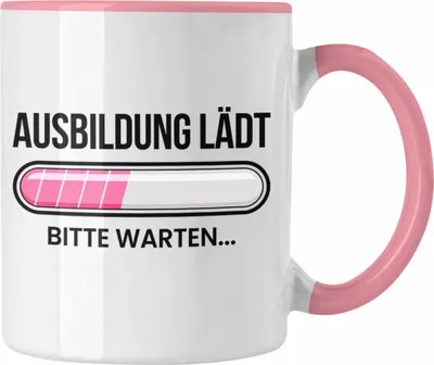 Produktbild von Trendation - Azubine Tasse Geschenk für Auszubildende Start Ausbildung Geschenkidee Spruch (Rosa)