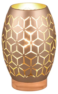 Produktbild von Trio - Tischlampe BIDAR - Braun - 15x15x21.5 cm