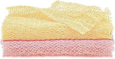 Produktbild von Famanu Duschsponge Exfolierend - Pfirsichrosa, Cremig